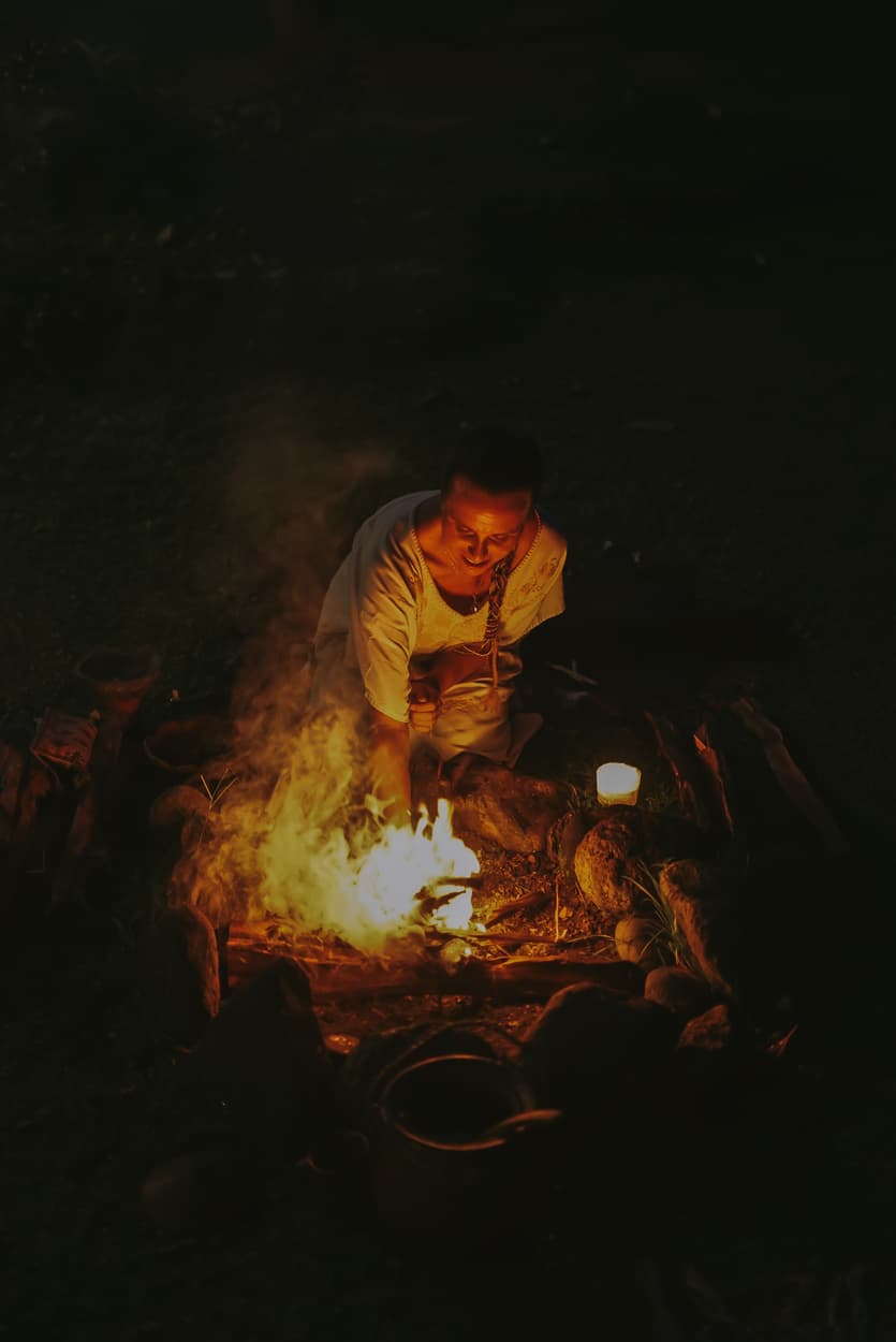 Ceremonial fire